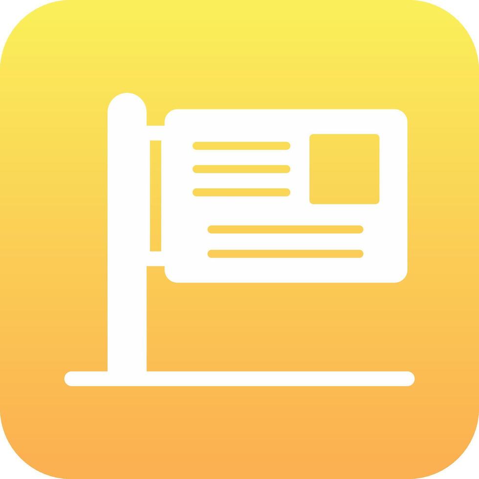 Billboard Vector Icon