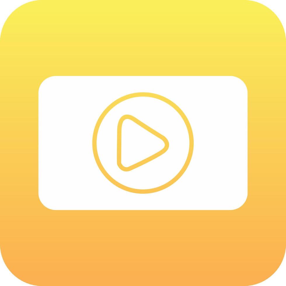 Video Player Vector Icon