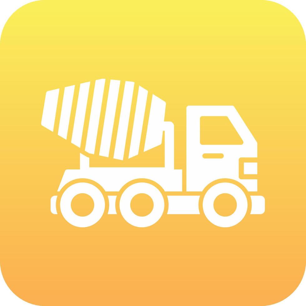 Mixer Truck Vector Icon