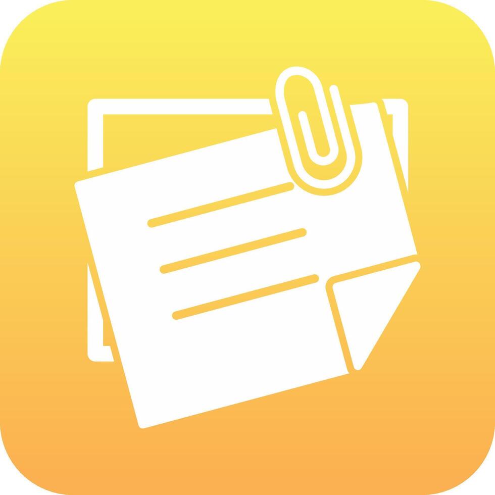 Sticky Notes Vector Icon