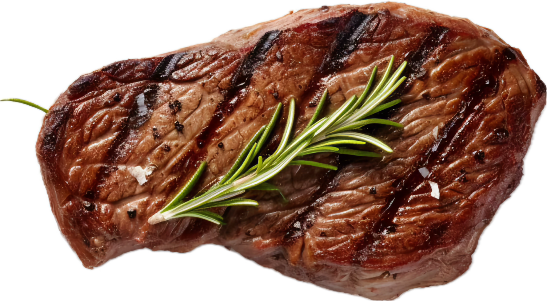 ai gegenereerd gegrild rundvlees steak met specerijen en rozemarijn PNG