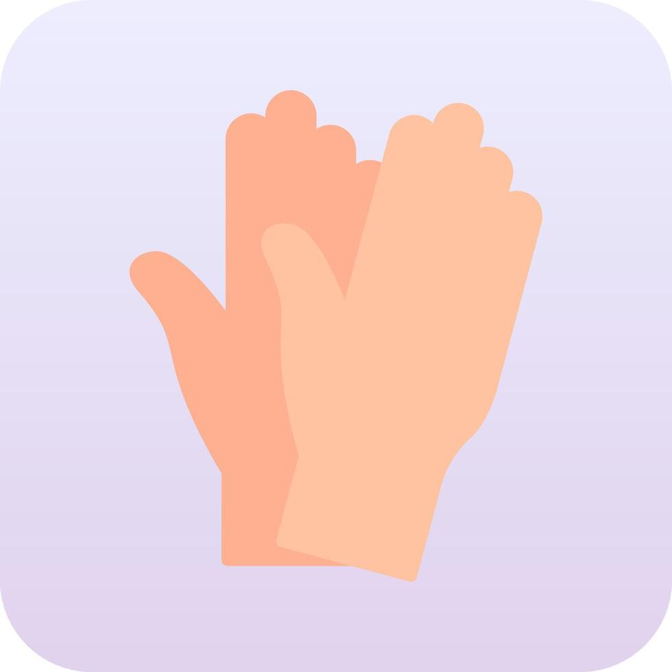 Saftey Gloves Vector Icon