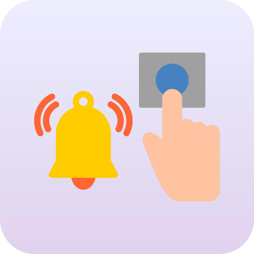 Emergency Alarm Button Vector Icon