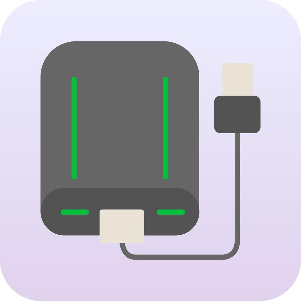 External Hard Drive Vector Icon