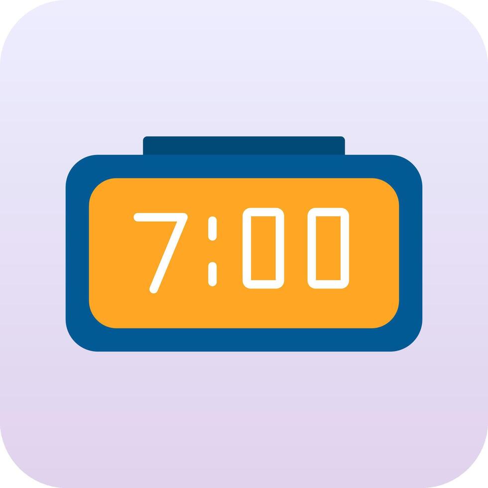 Digital Clock Vector Icon