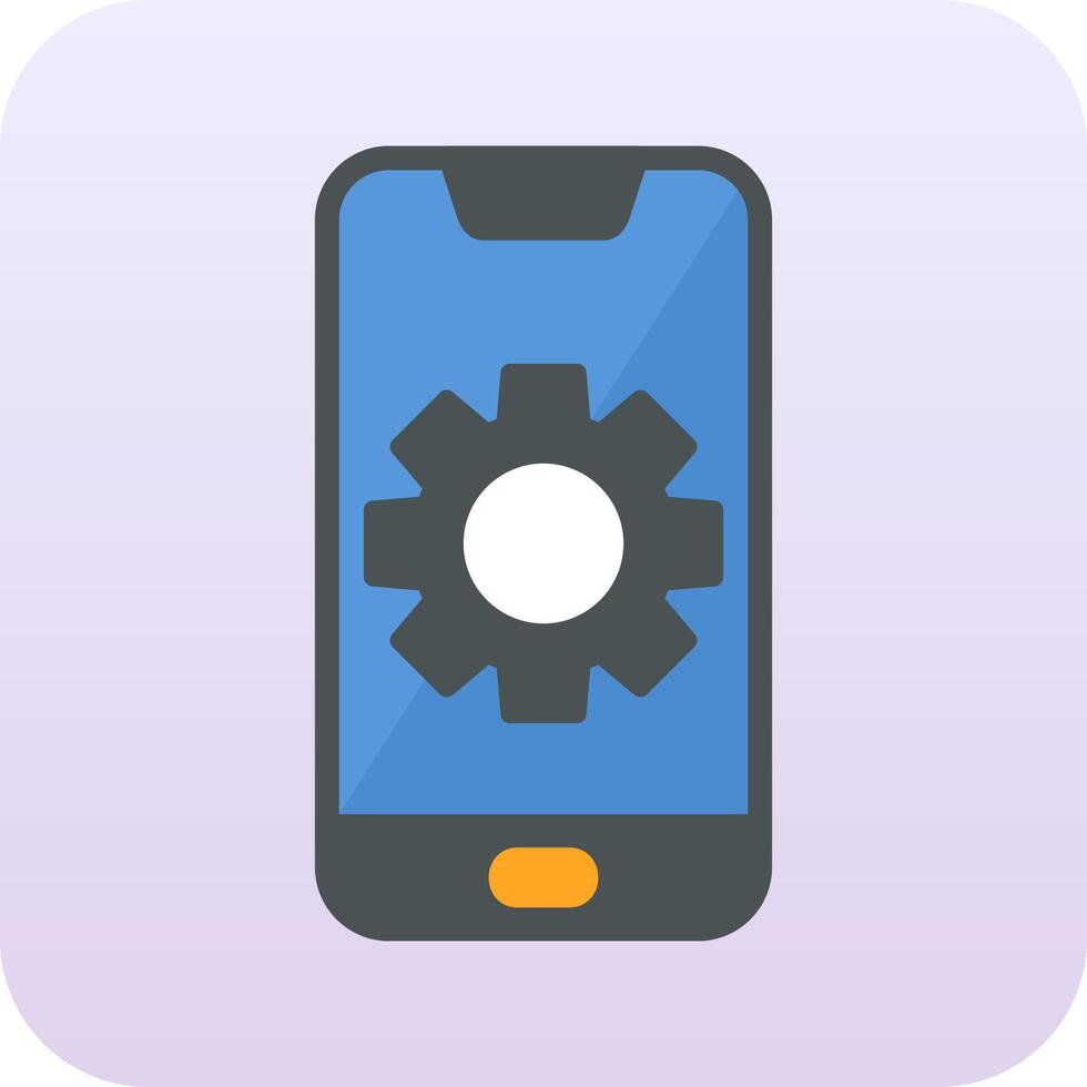 Mobile Setting Vector Icon