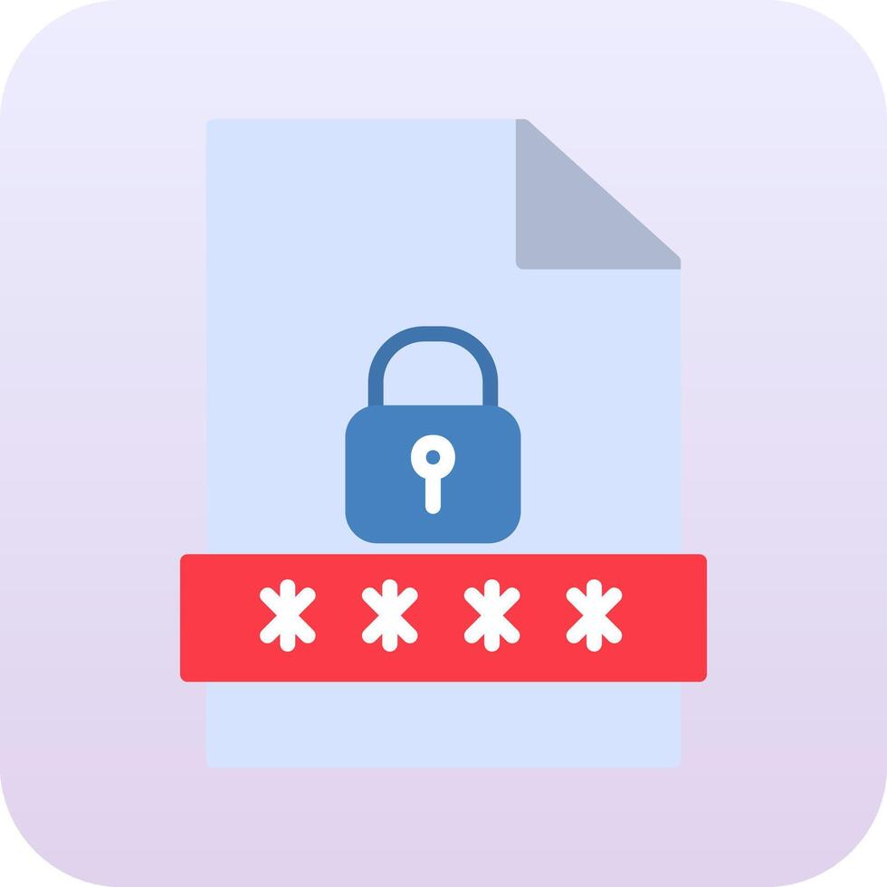 File Password Vector Icon