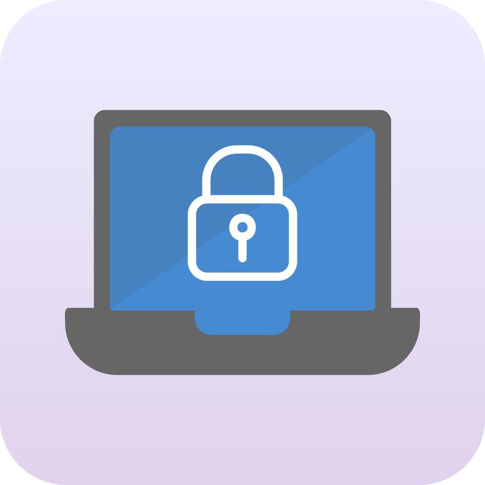 Laptop Lock Vector Icon