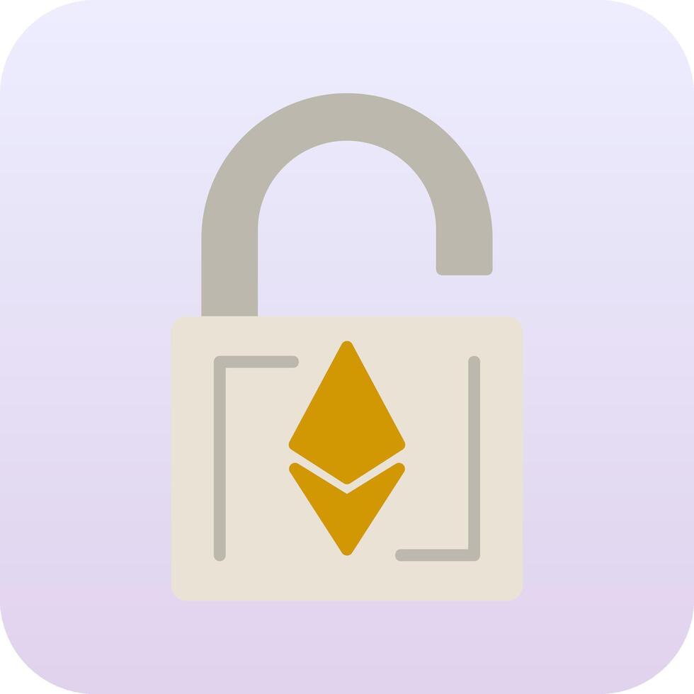 Ethereum UnLock Vector Icon