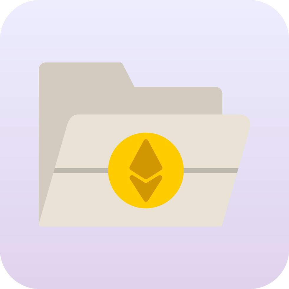 Ethereum Folder Vector Icon