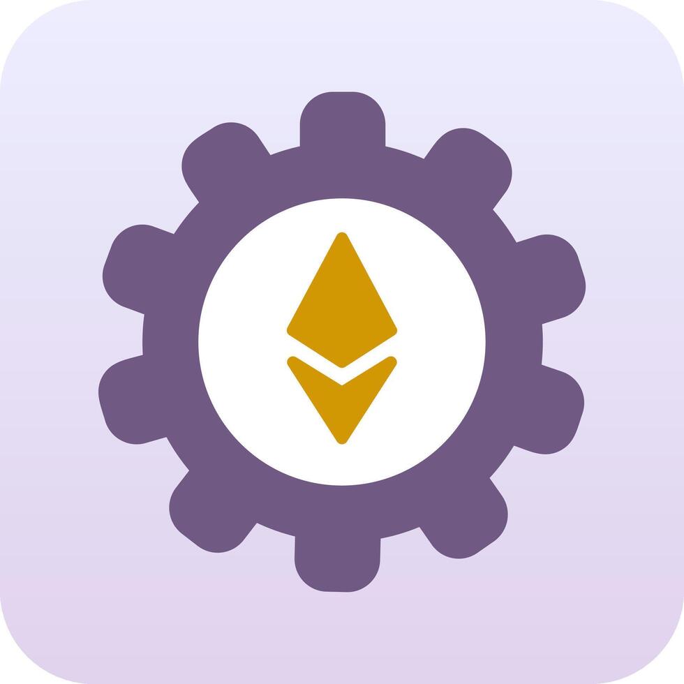 Ethereum Setting Vector Icon
