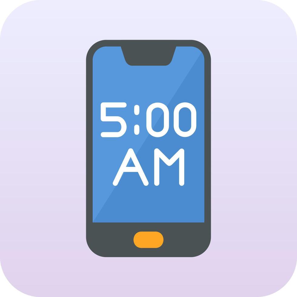 Smartphone Alarm Vector Icon