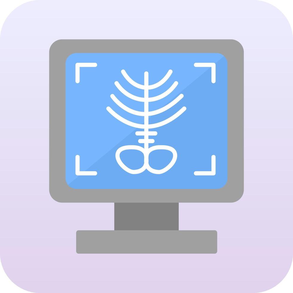 X-ray Bone Vector Icon