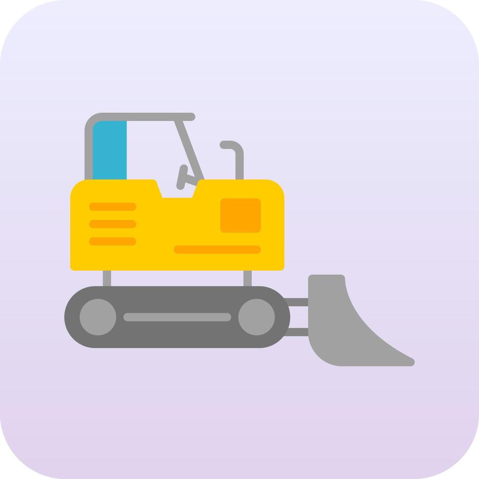 Bulldozer Vector Icon