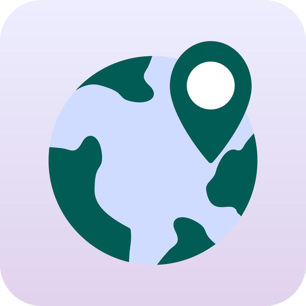 Globe Location Vector Icon