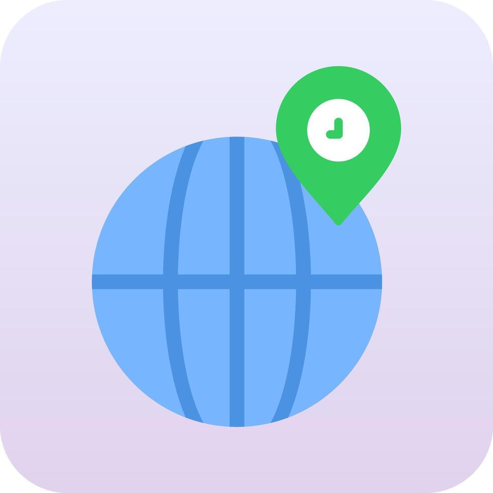 Globe Location Vector Icon