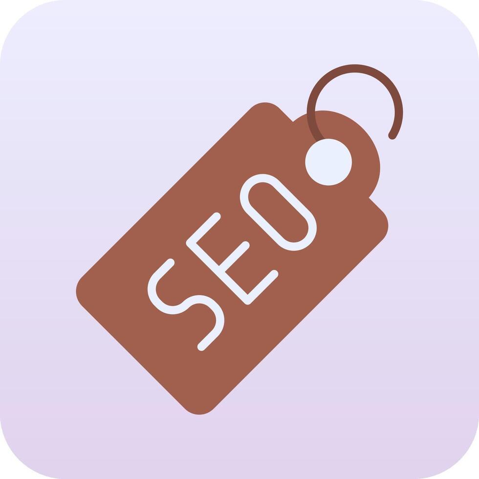 seo etiqueta vecto icono vector