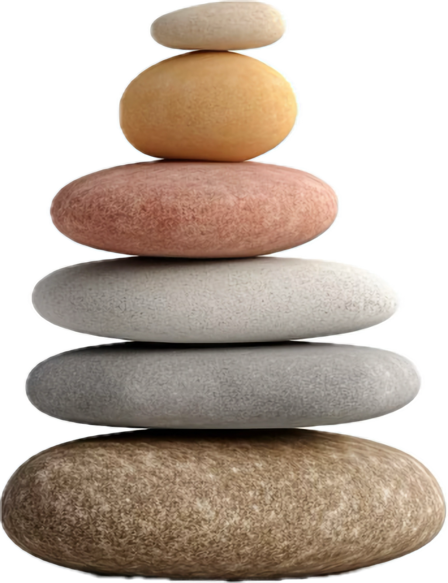 AI generated pyramid of zen stones png 38065649 PNG