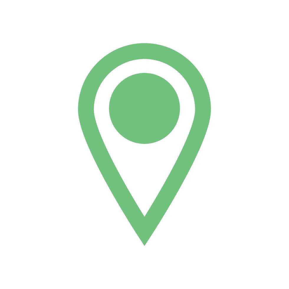 Location icon for map, pin marker pointer for mark point to gps. Logo emblem for delivery shipping company. Icon for location finder on map. Symbol of courier service vector