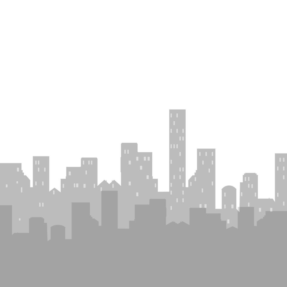 Skyline cityscape silhouette skyscrapers, business template. City, skyline district, building metropolis horizontal, urban panoramic high vector