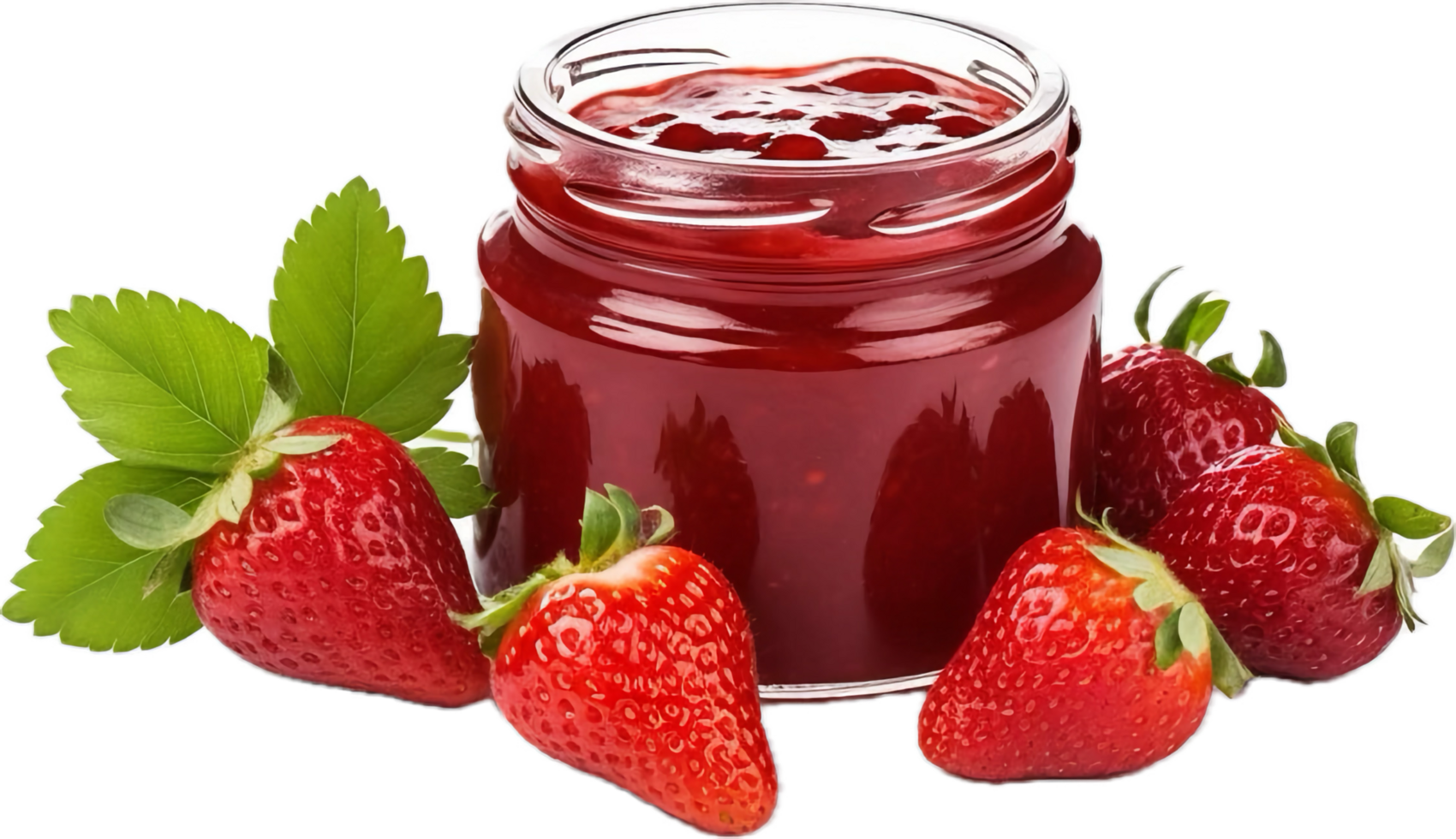 AI generated strawberry jam png