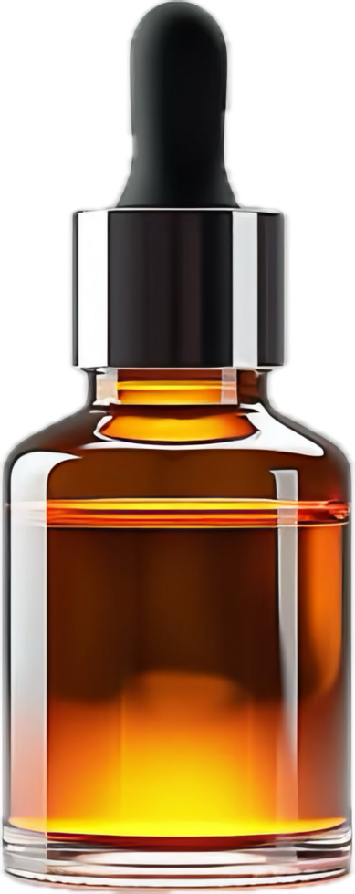 AI generated face serum in cosmetic dropper bottle png