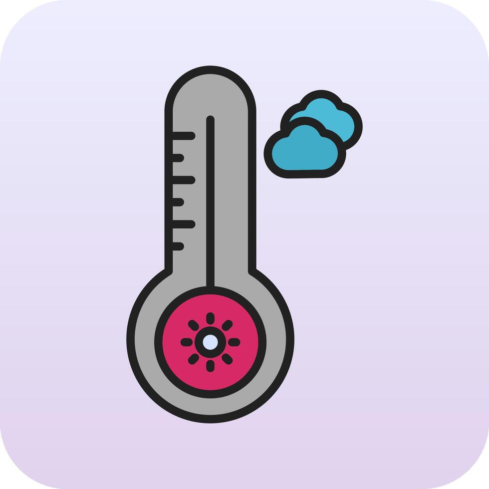 Temperature Hot Vector Icon