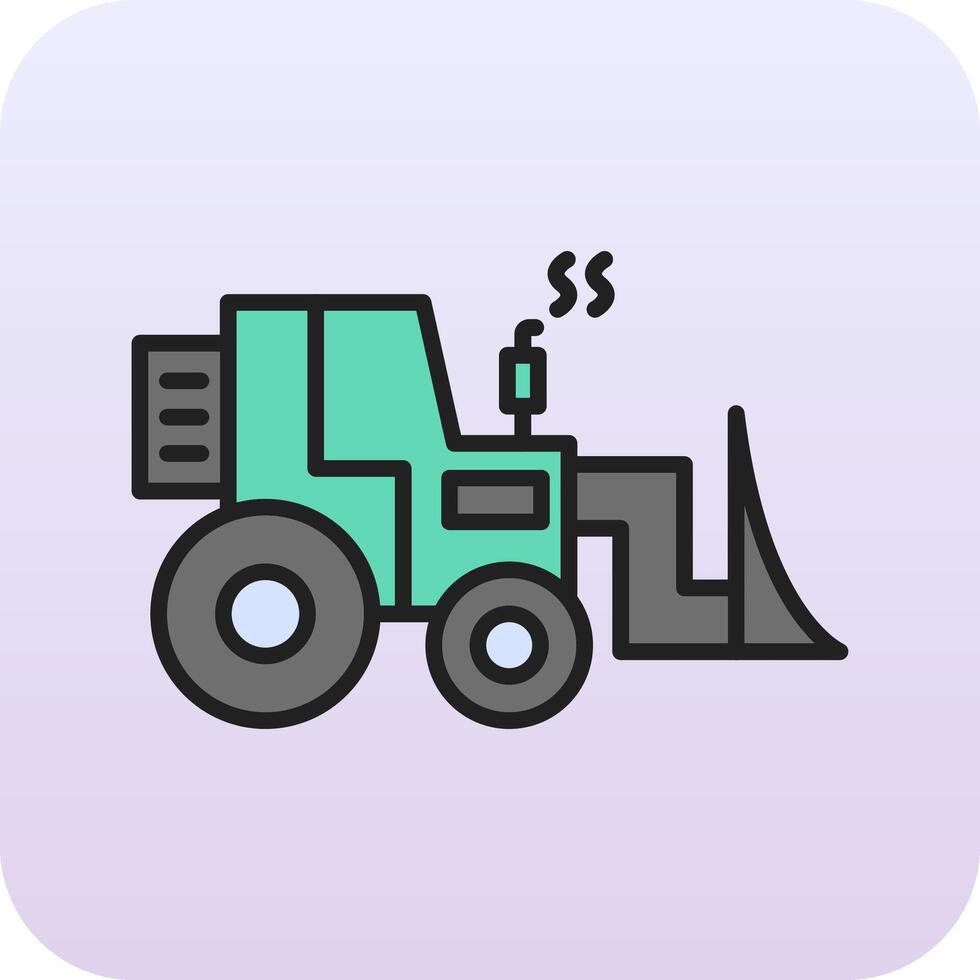 Bulldozer Vector Icon