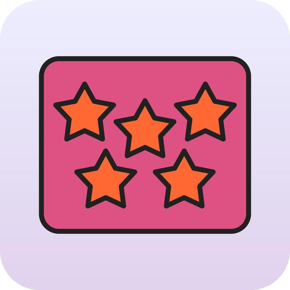 Five Star Vecto Icon vector