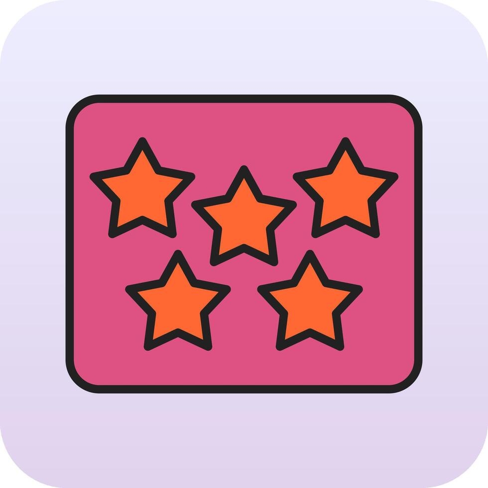 Five Star Vecto Icon vector