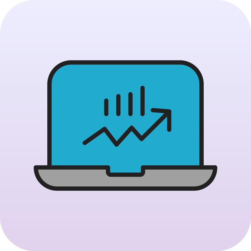Stocks Monitoring Vector Icon