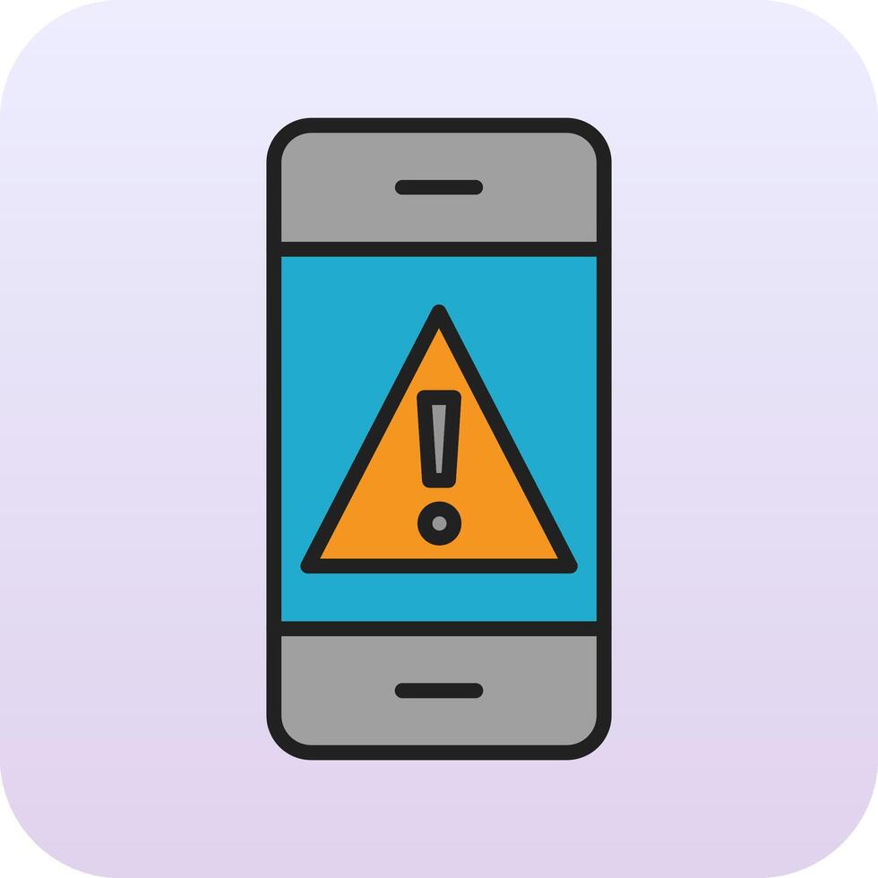 Mobile Alert Vector Icon
