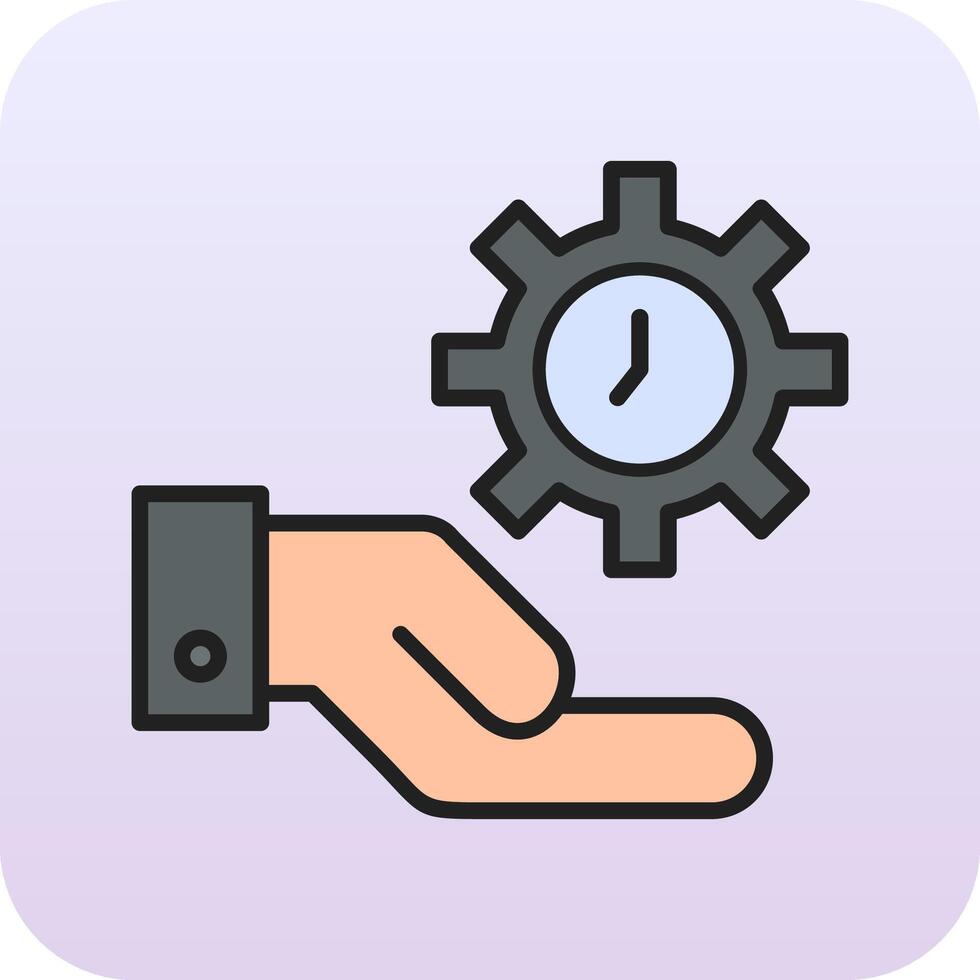 hora administración vecto icono vector