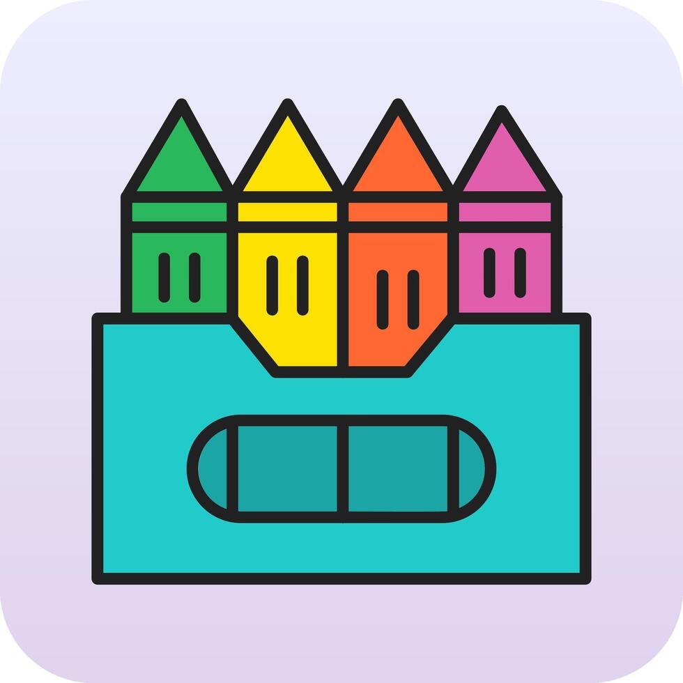 Crayon Vecto Icon vector