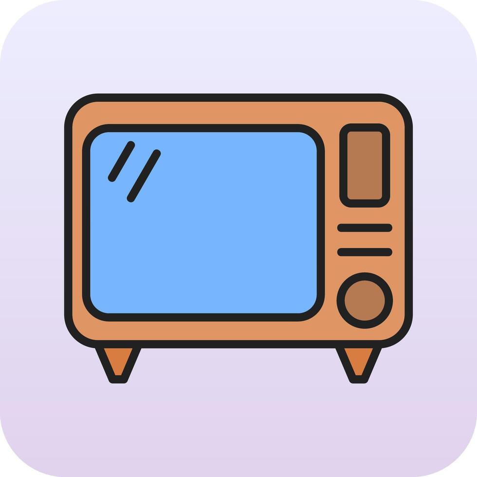 Old Tv Vector Icon