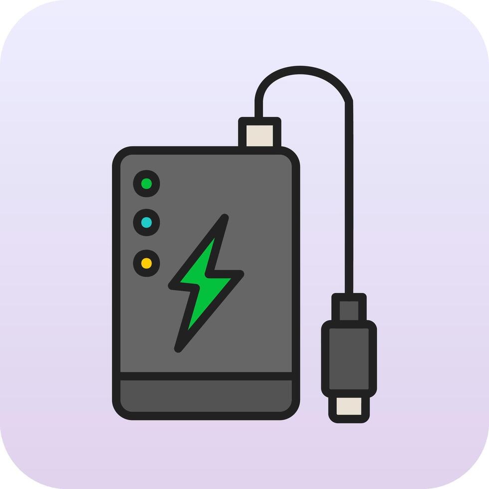 Power Bank Vector Icon