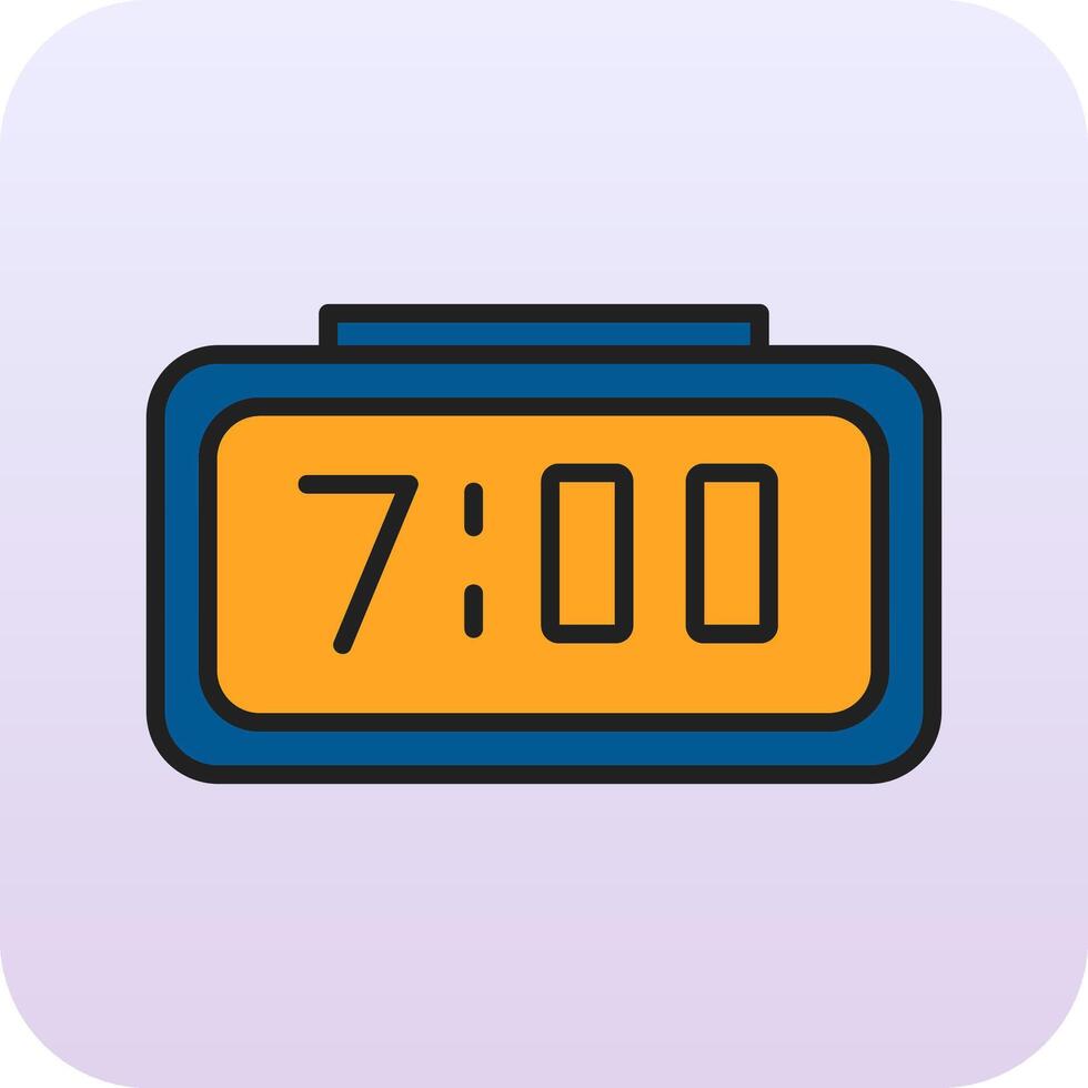 Digital Clock Vector Icon