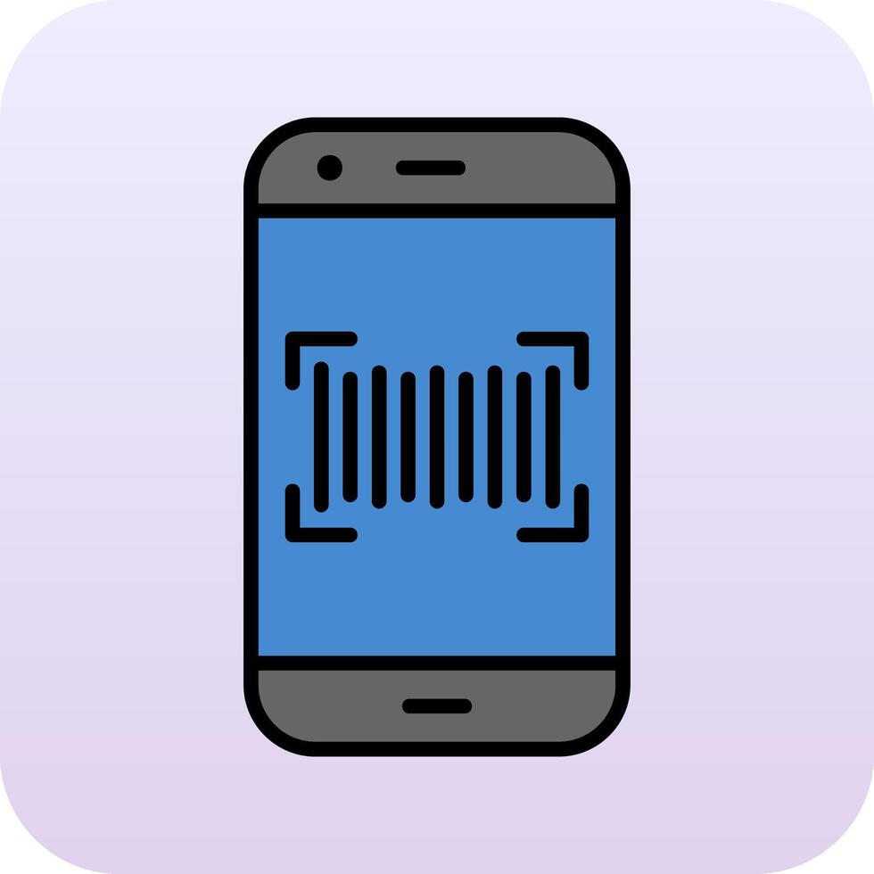 Phone Scanning Vector Icon