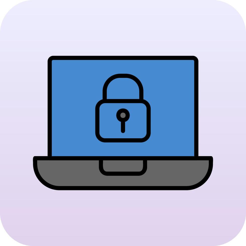 Laptop Lock Vector Icon
