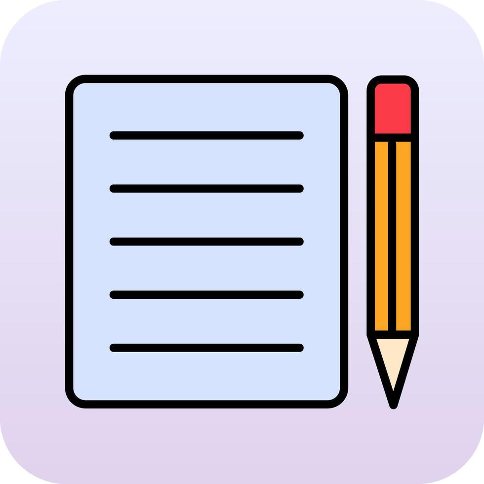 Note Pad Vector Icon