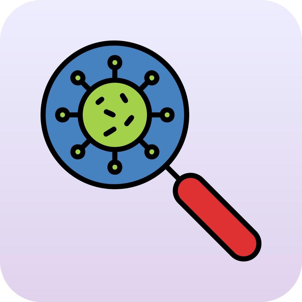 Virus Search Vector Icon