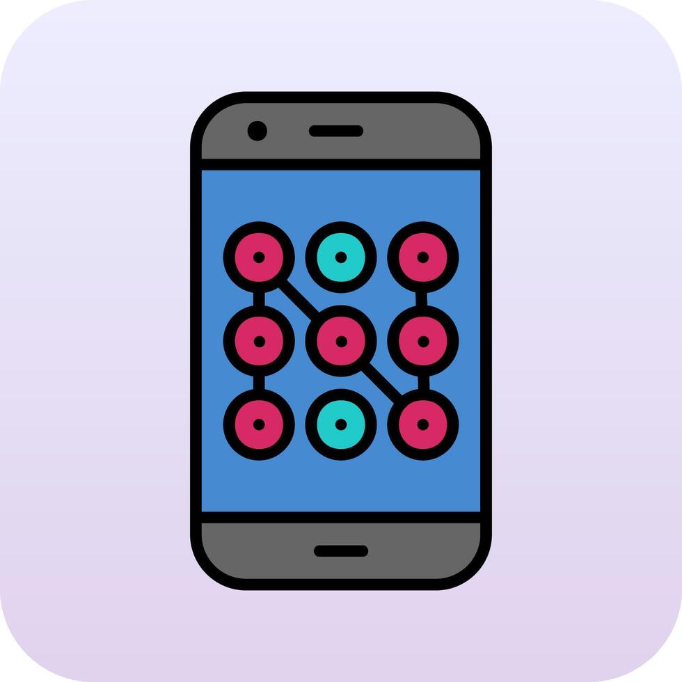 Mobile Security Vecto Icon vector