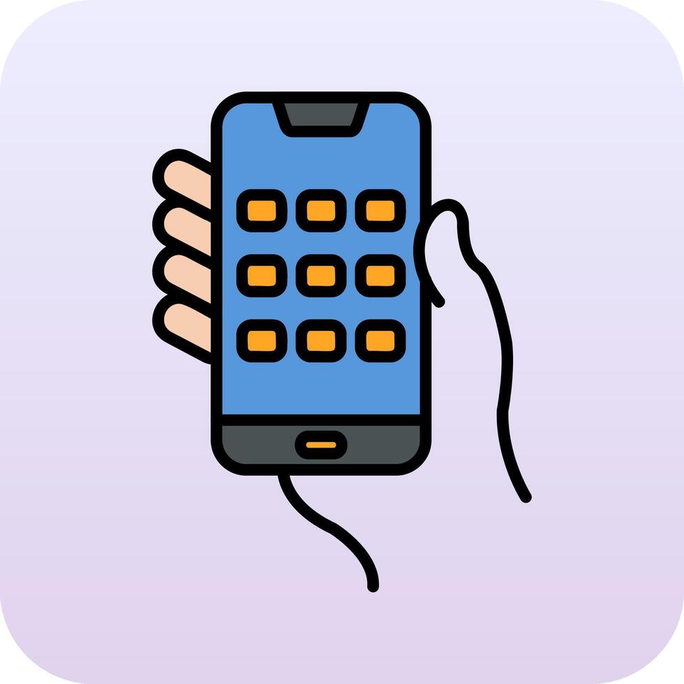 Dial Screen Vector Icon