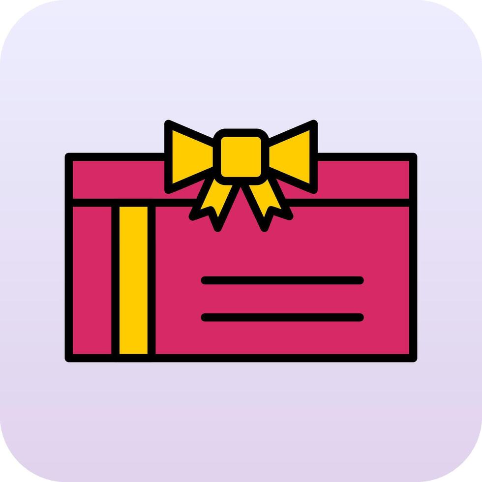 regalo tarjeta vecto icono vector