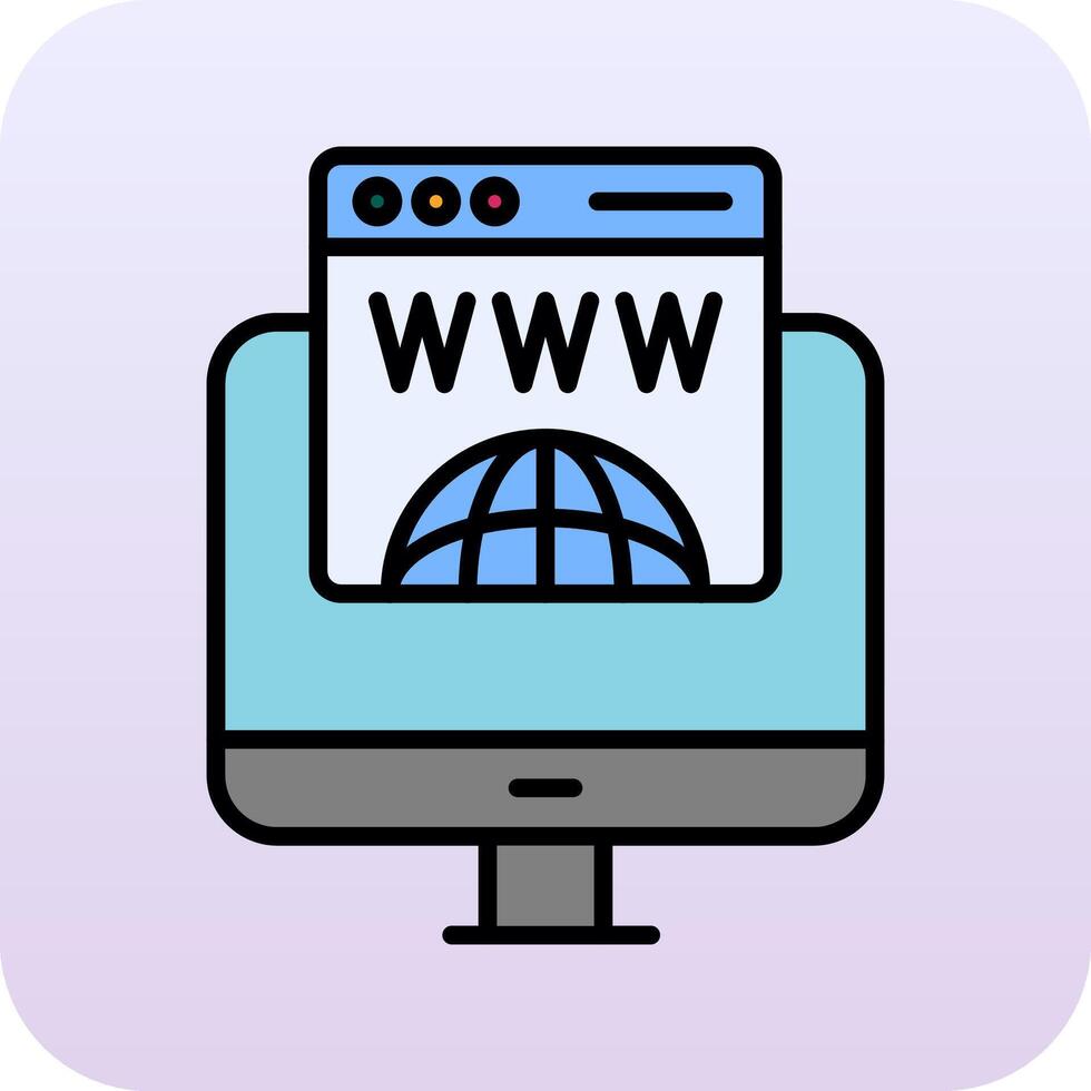 Domain Registration Vector Icon