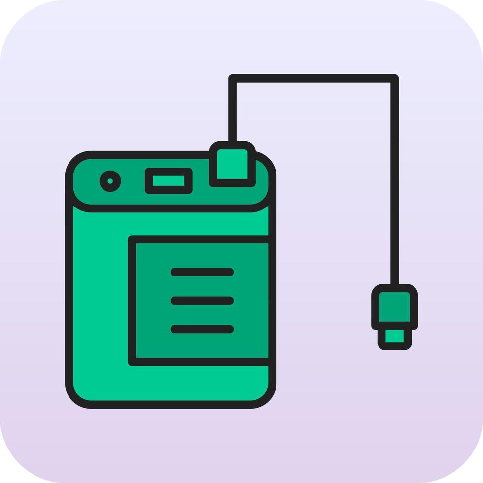 External Hard Drive Vector Icon