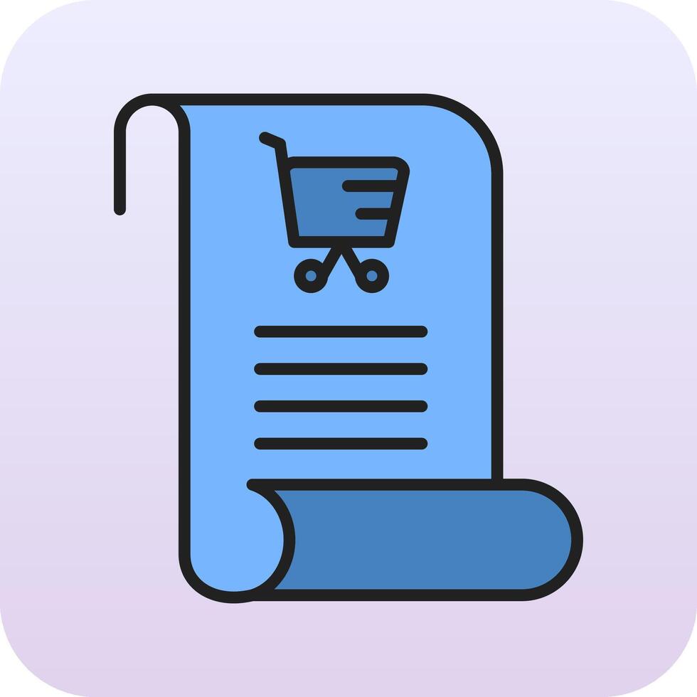 Shopping List Vector Icon