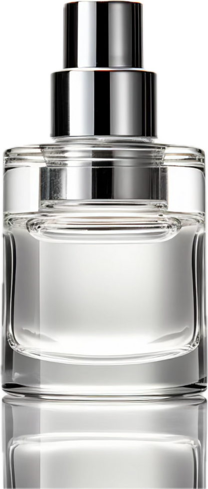 AI generated skincare serum glass jar png