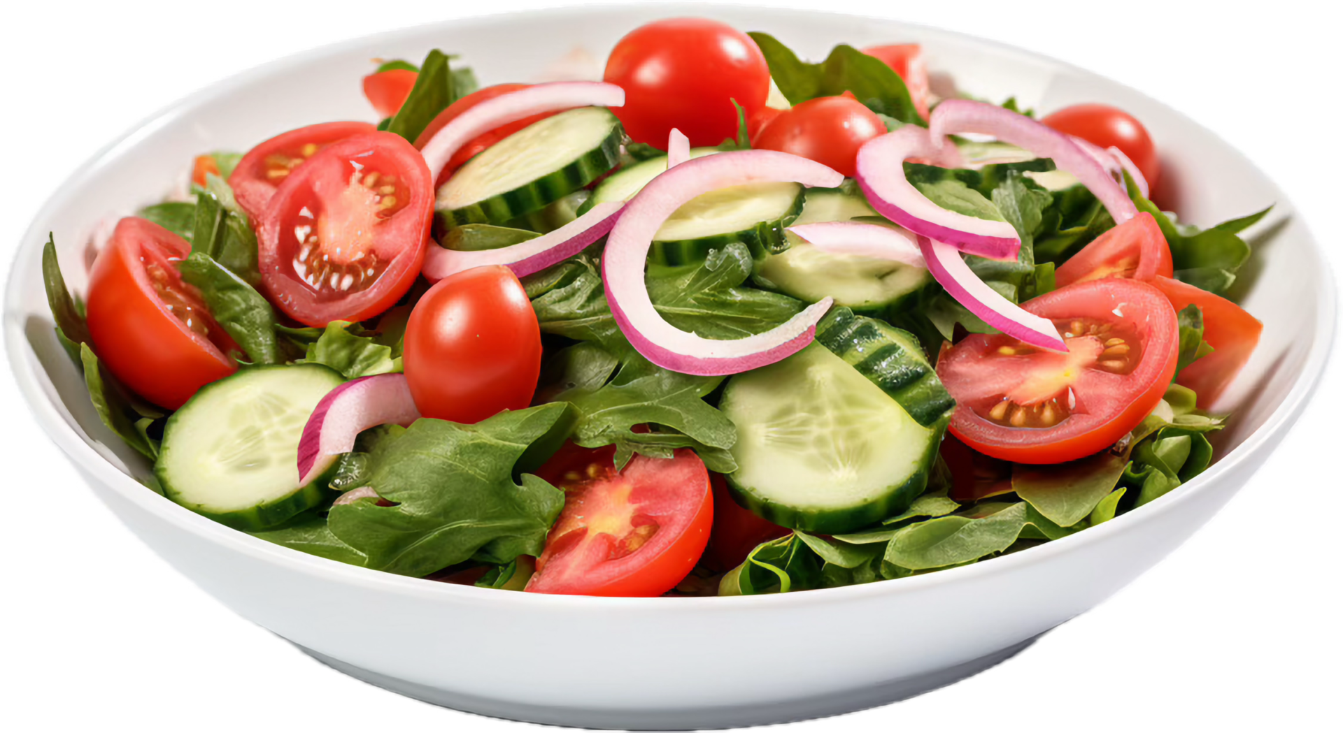 AI generated fresh salad with tomatoes cucumbers png 38066868 PNG
