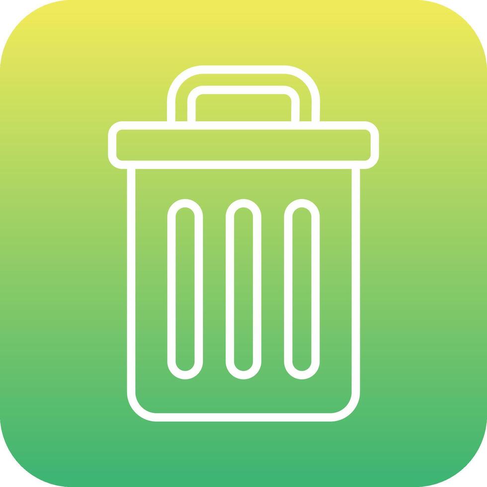 Trash Bin Vecto Icon vector